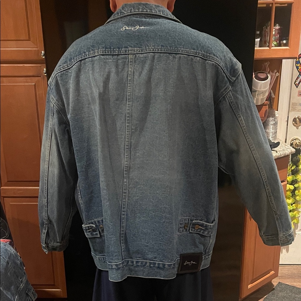 Sean John Blue Denim Jean Suit